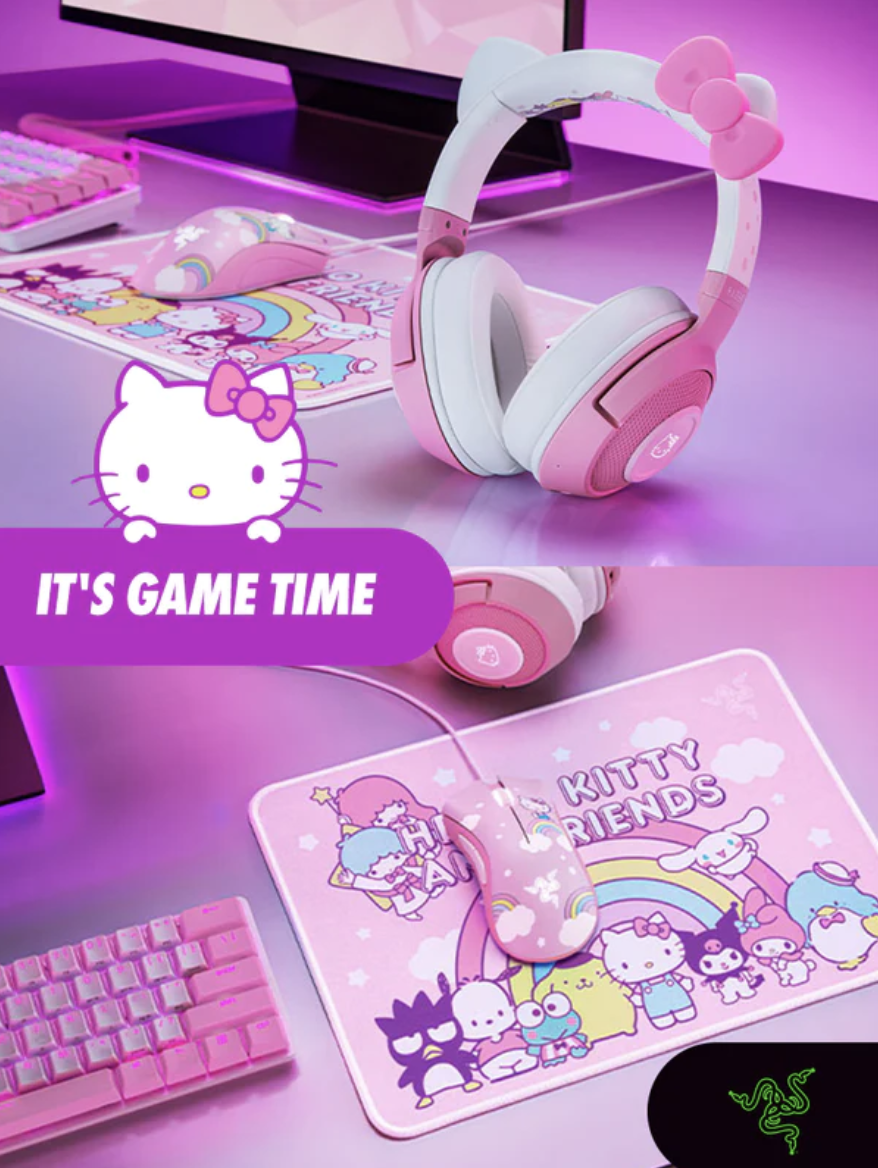 Image of our new headphones with razer