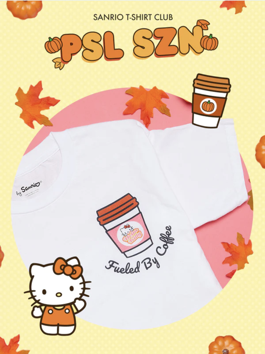 image of our autumn sanrio collection with pumpkins on it